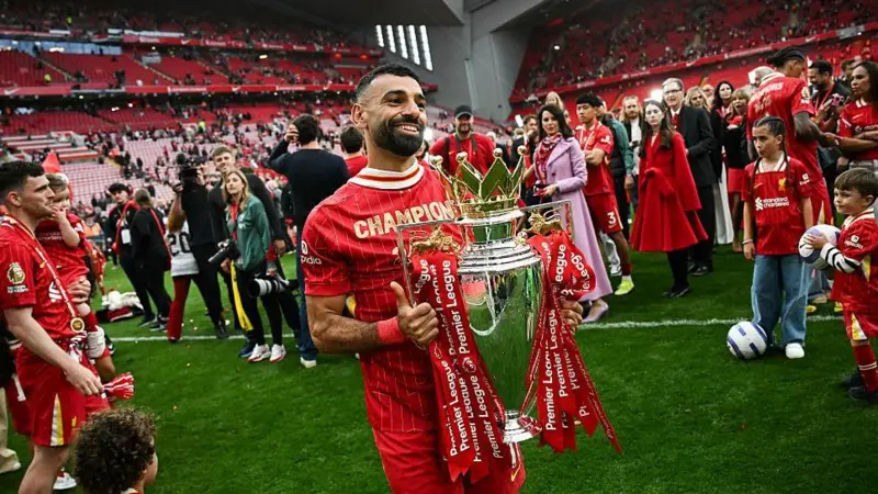 Salah Steals Spotlight as Liverpool Celebrates Title.